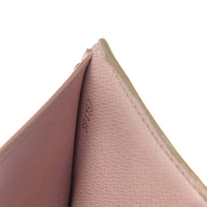 Louis Vuitton Damier Azur Victorine Wallet Rose Ballerine 7 of 10
