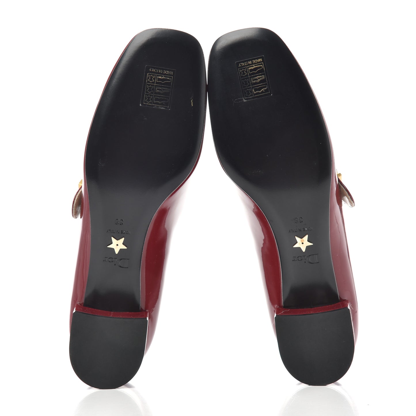 Patent Baby-D Ballet Pumps 38 Scarlet