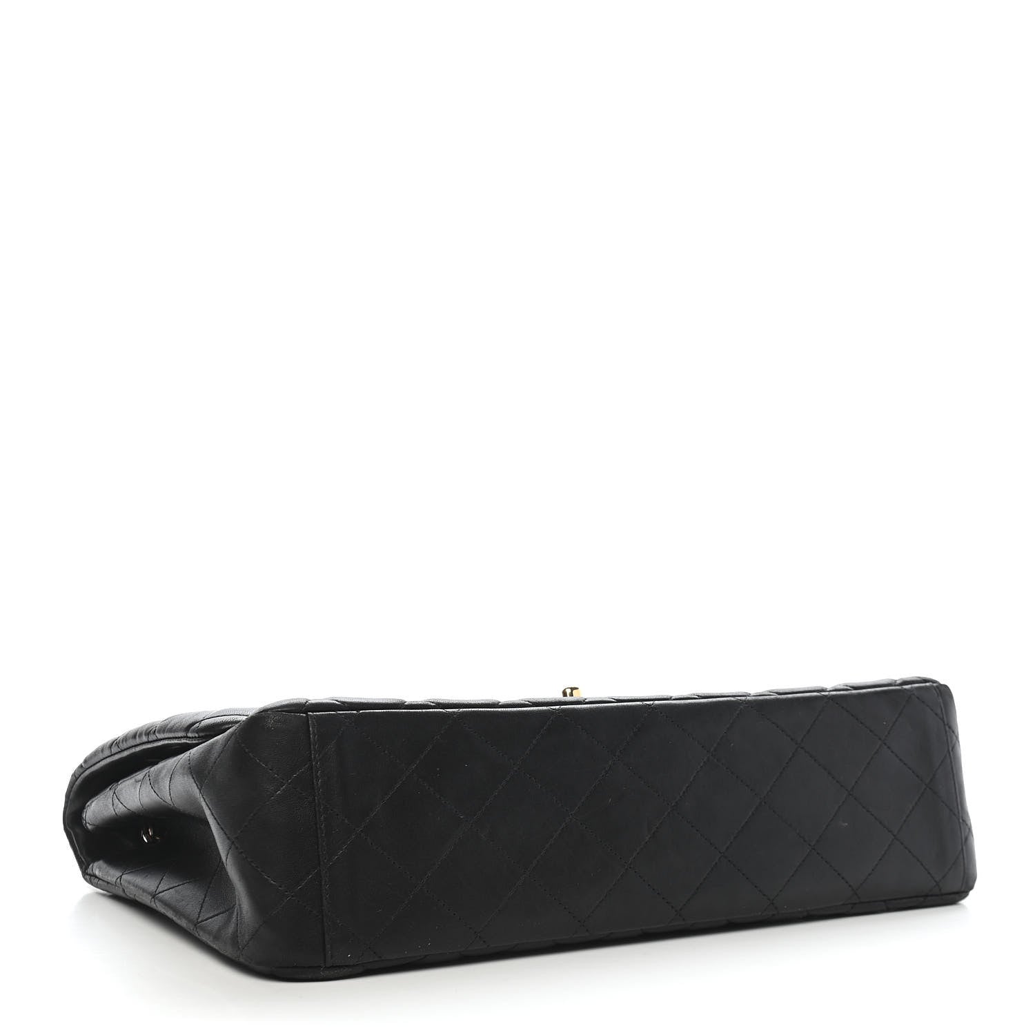 Chanel Lambskin Quilted Maxi Single Flap Black 4 of 10