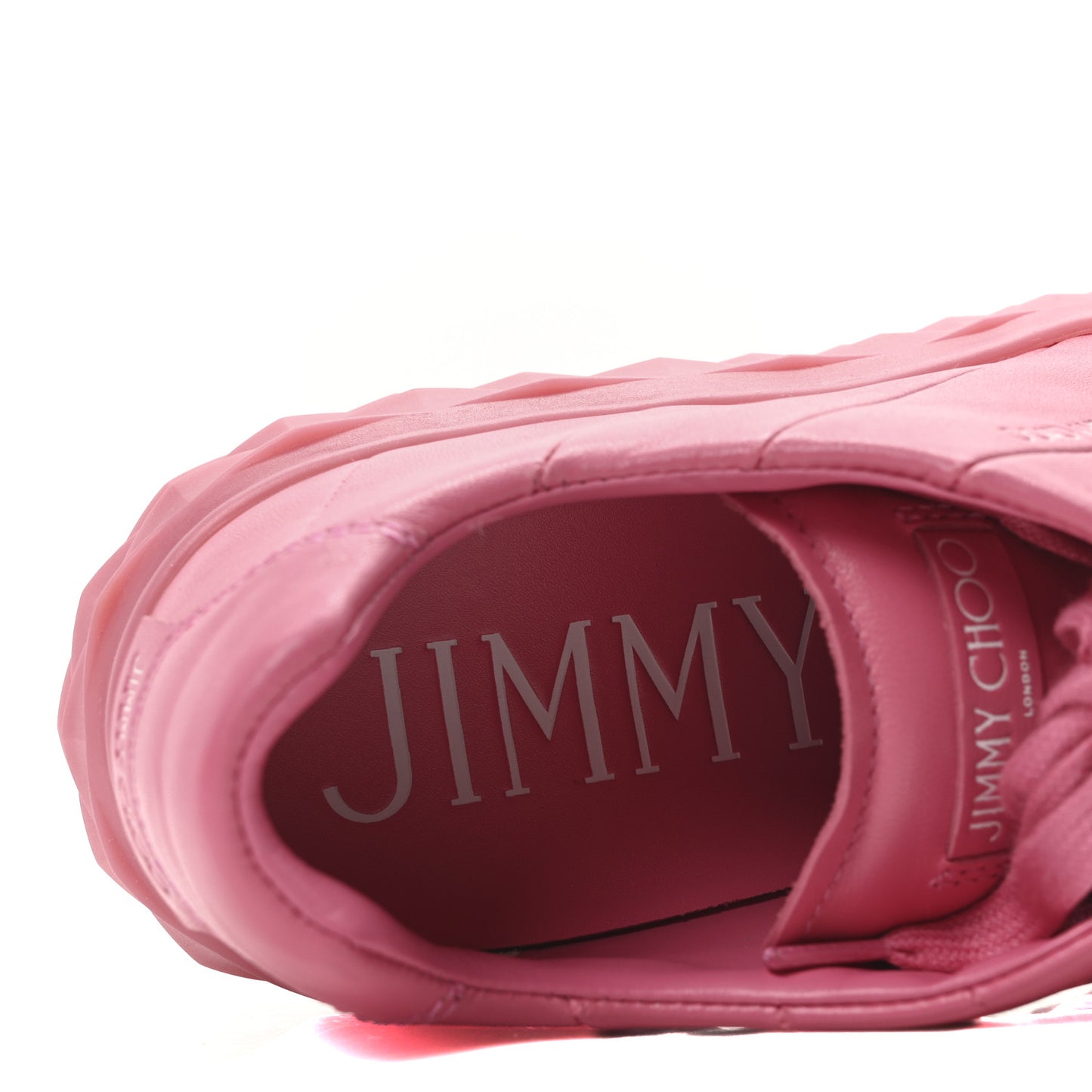 Nappa Diamond Maxi F II Platform Sneakers 39.5 Pink