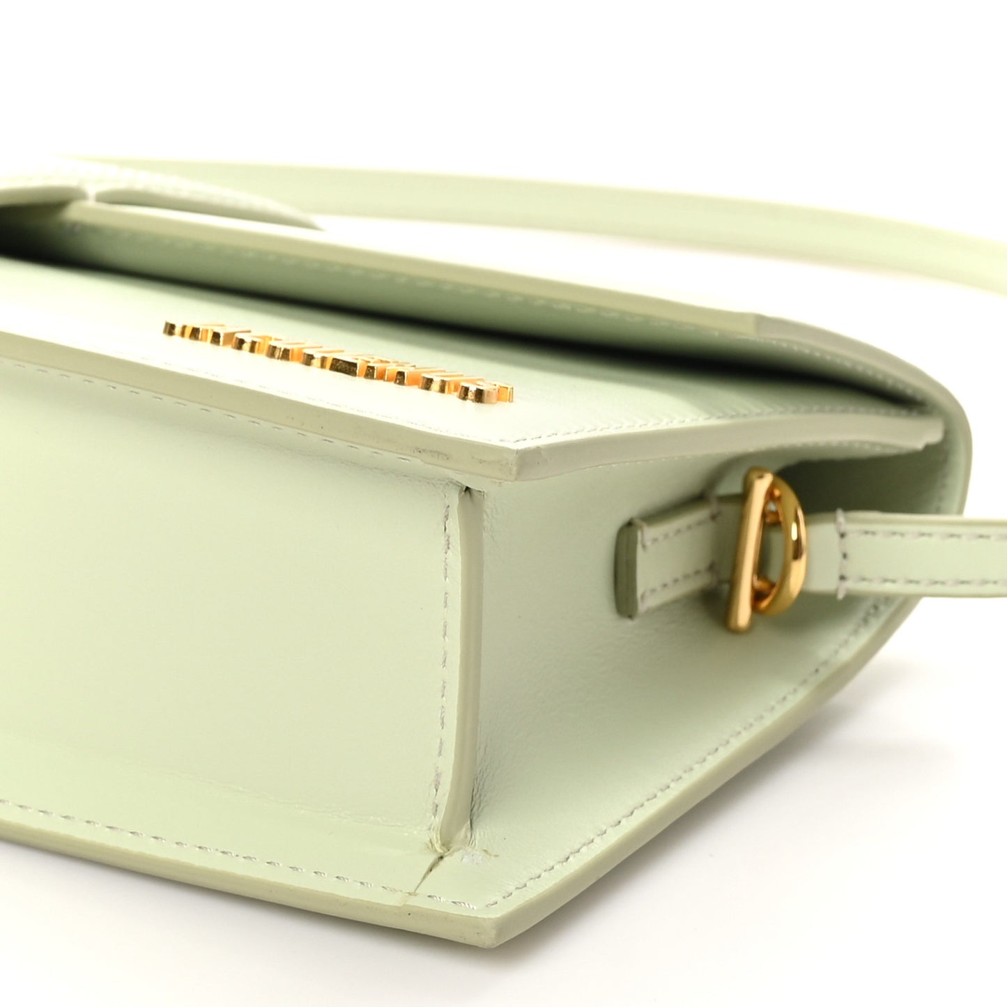 Smooth Calfskin Le Bambino Long Light Green