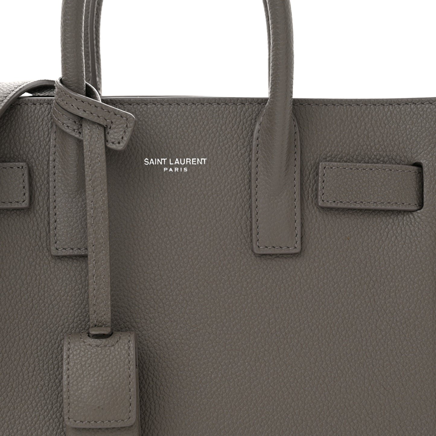 Grained Calfskin Nano Sac De Jour Fog