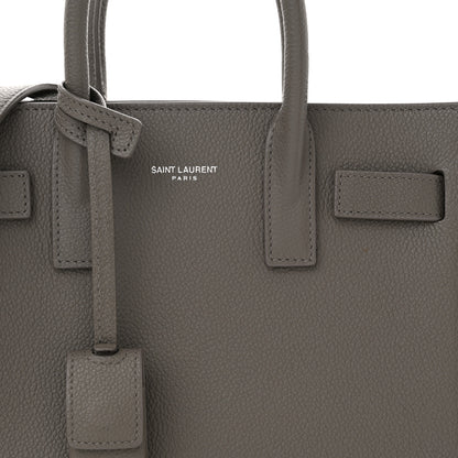 Saint Laurent Grained Calfskin Nano Sac De Jour Fog 8 of 11