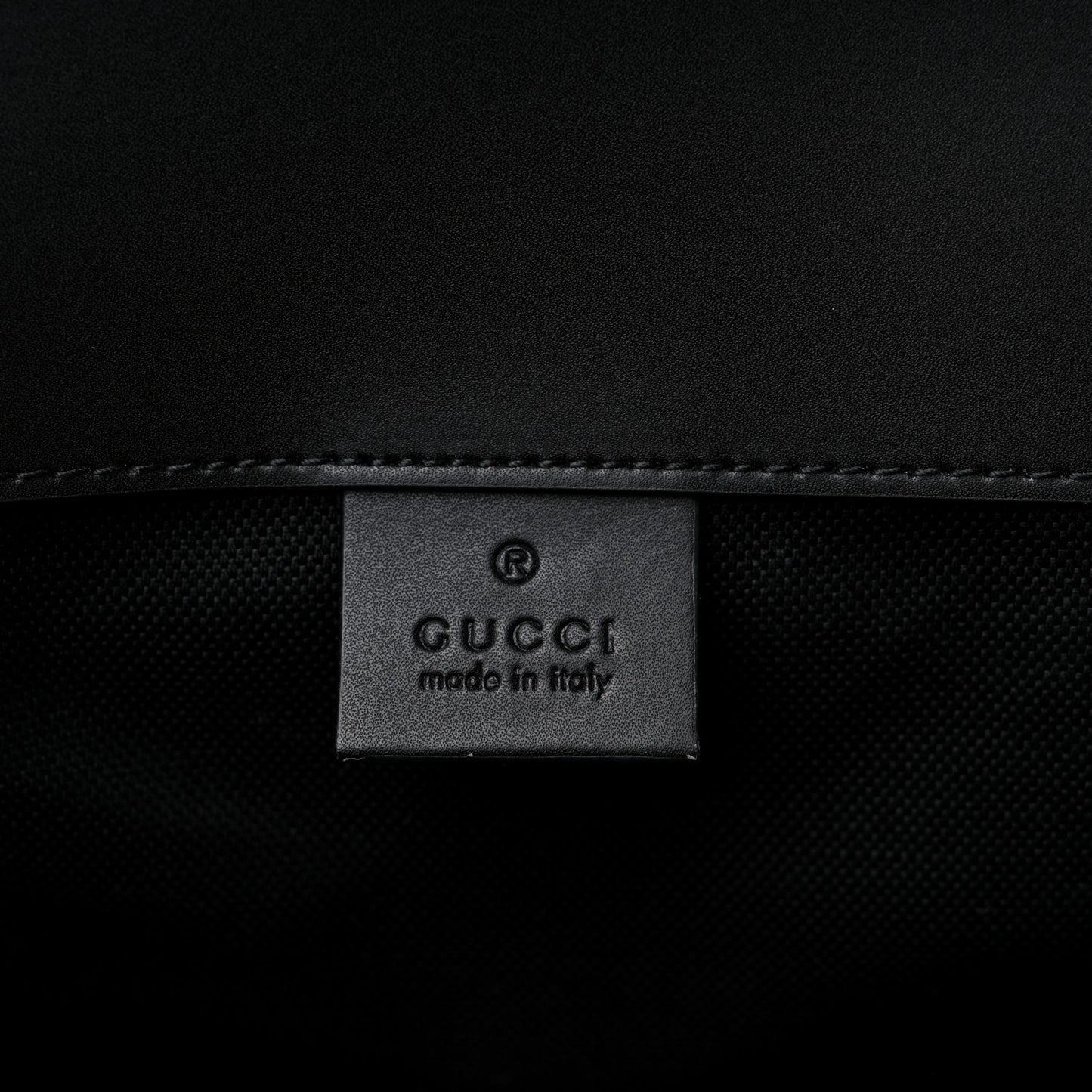 Soft GG Supreme Monogram Appia Calfskin Web Double Buckle Backpack Black