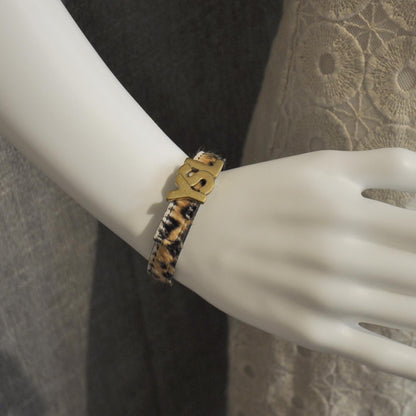 Saint Laurent Leopard Pony Hair Bracelet 7 of 7