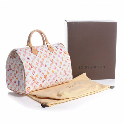 Louis Vuitton Watercolor Aquarelle Speedy 35 White 5 of 8