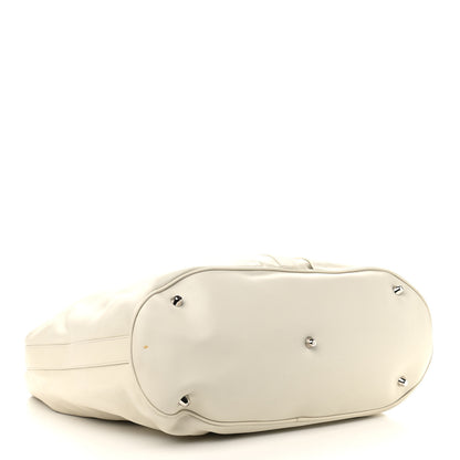 Burberry Calfskin Manor Hobo White 4 of 11