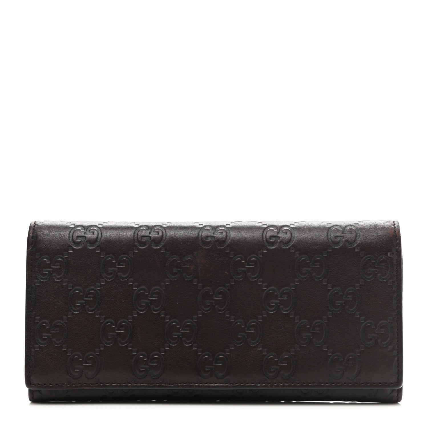 Gucci Guccissima Avel Continental Flap Wallet Brown 1 of 11