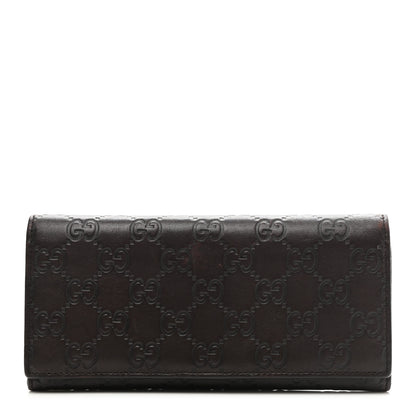 Gucci Guccissima Avel Continental Flap Wallet Brown 1 of 11