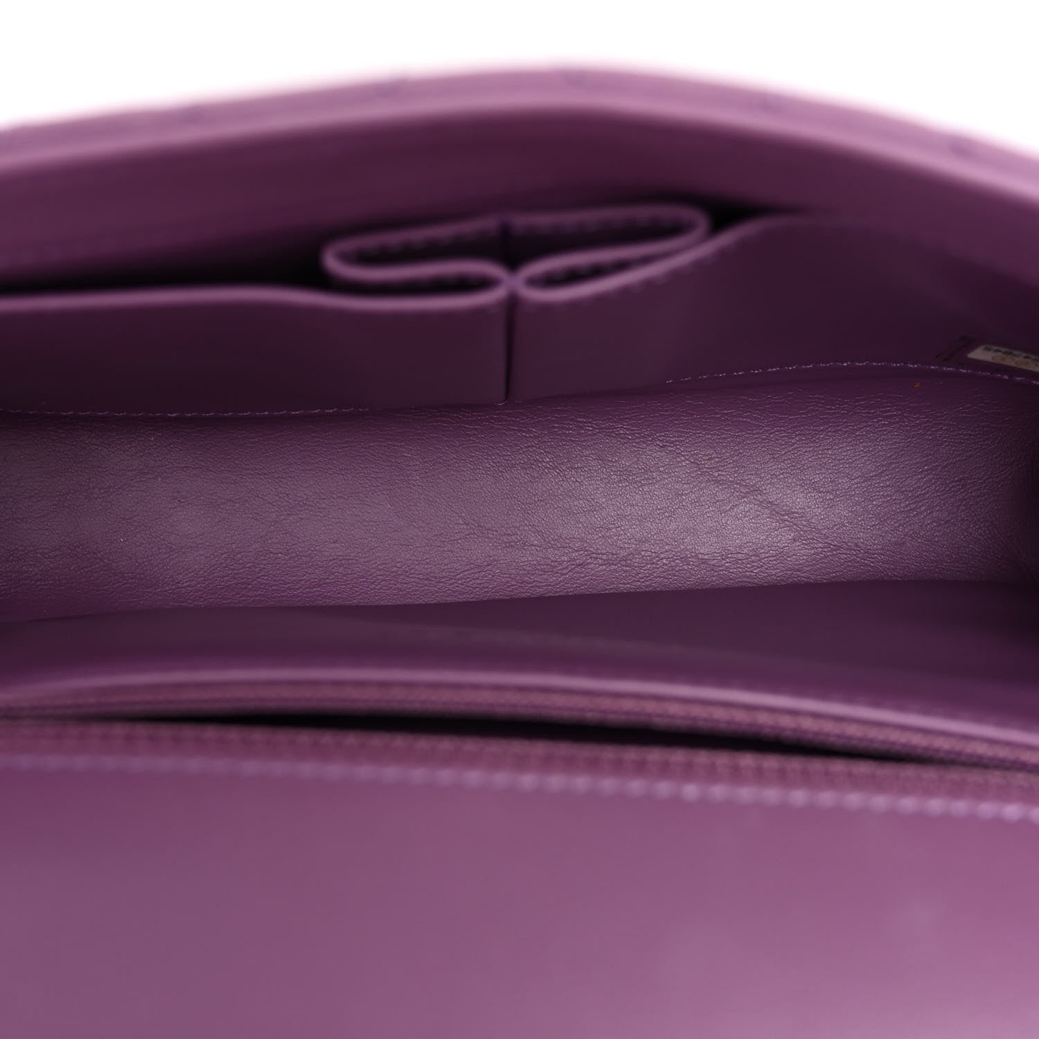 Chanel Lambskin Quilted Small CC Filigree Flap Purple 5 of 10