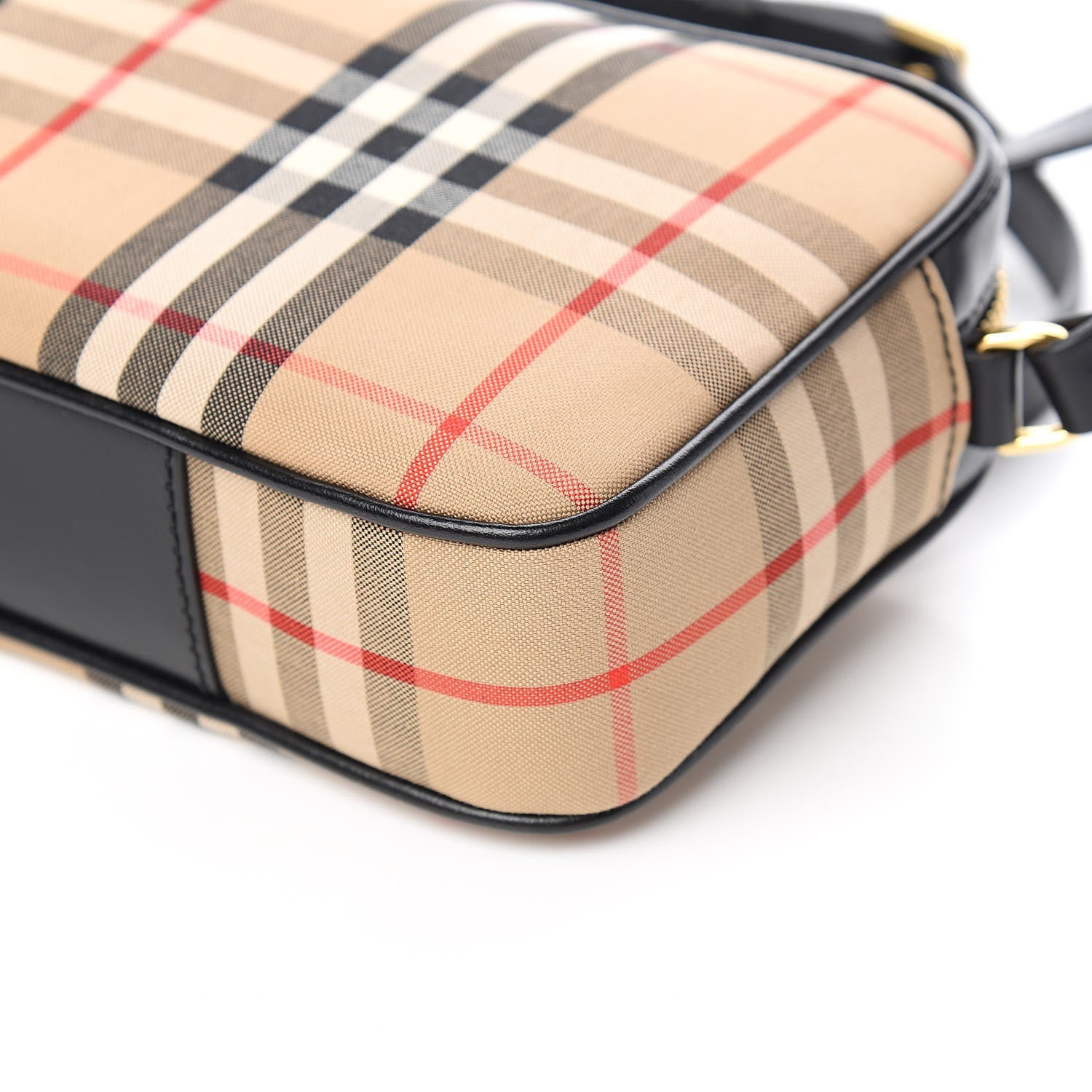 Burberry Vintage Check Calfskin Small Camera Bag Archive Beige 8 of 8