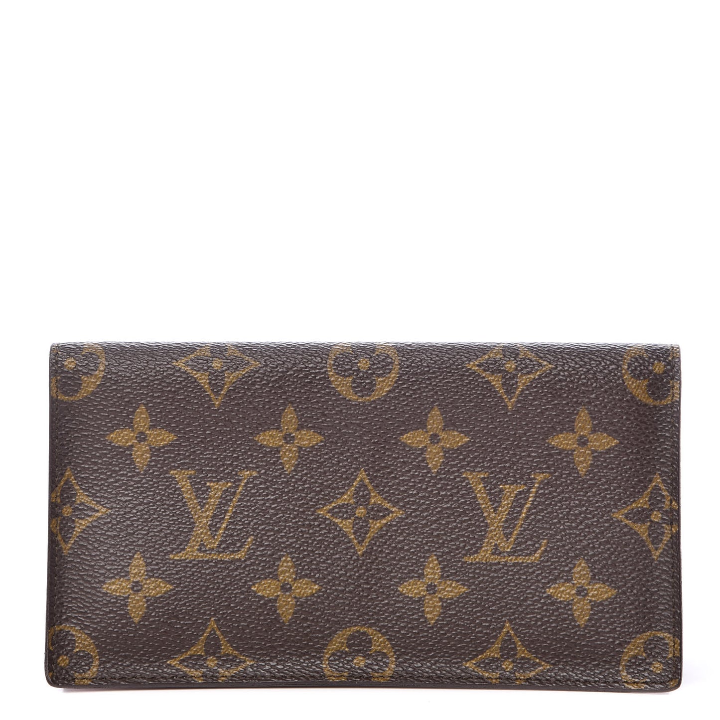 Monogram Simple Checkbook Holder Wallet