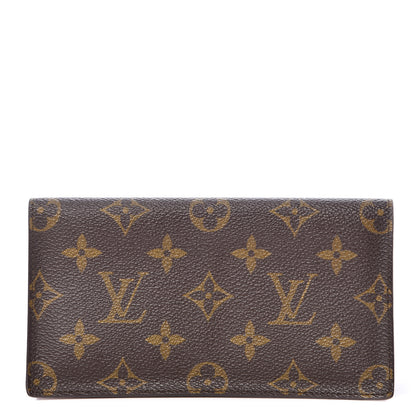 Louis Vuitton Monogram Simple Checkbook Holder Wallet 1 of 9