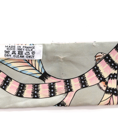 Hermes Silk The Savana Dance Twilly Vert Amande Rose 4 of 5