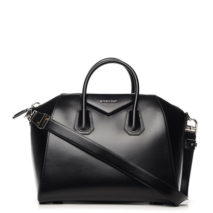 Givenchy Shiny Lord Calfskin Medium Antigona Black 1 of 14