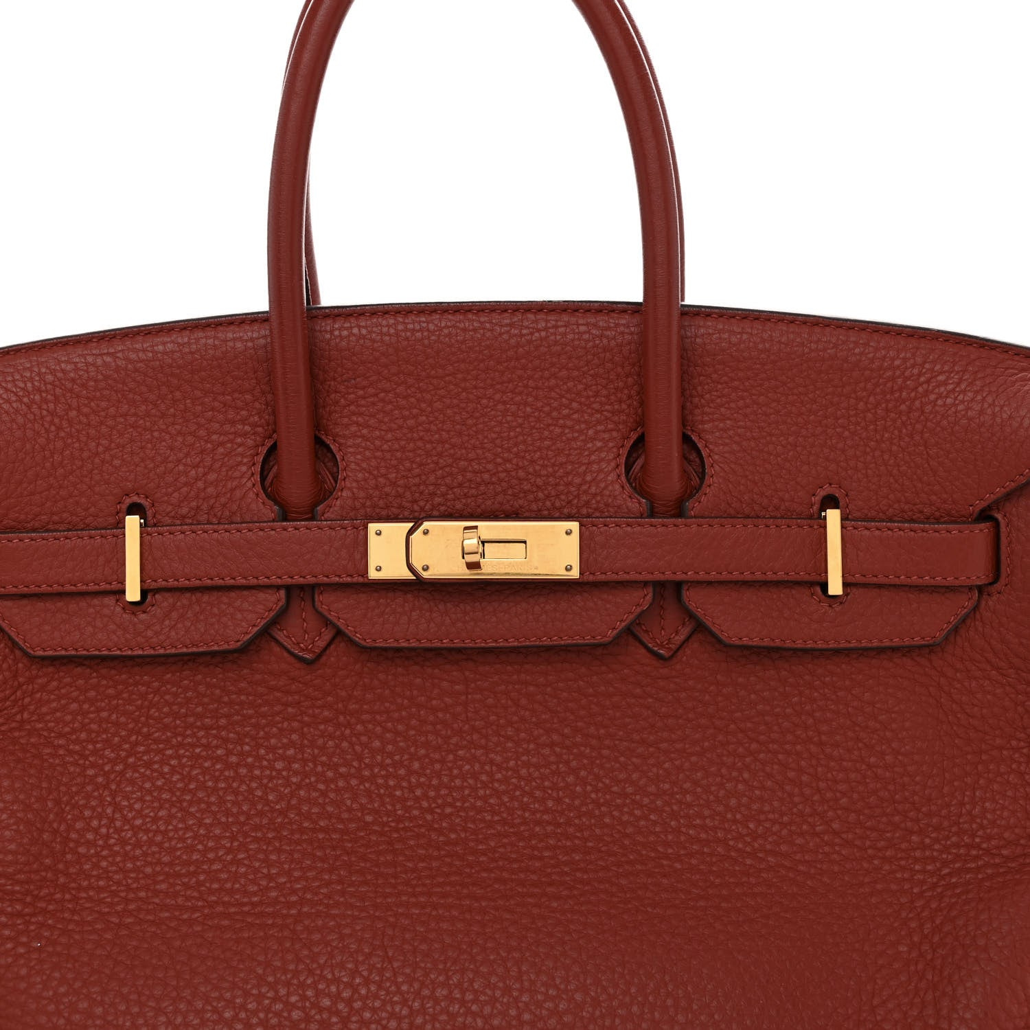 Hermes Taurillon Clemence Birkin 35 Brique 6 of 12