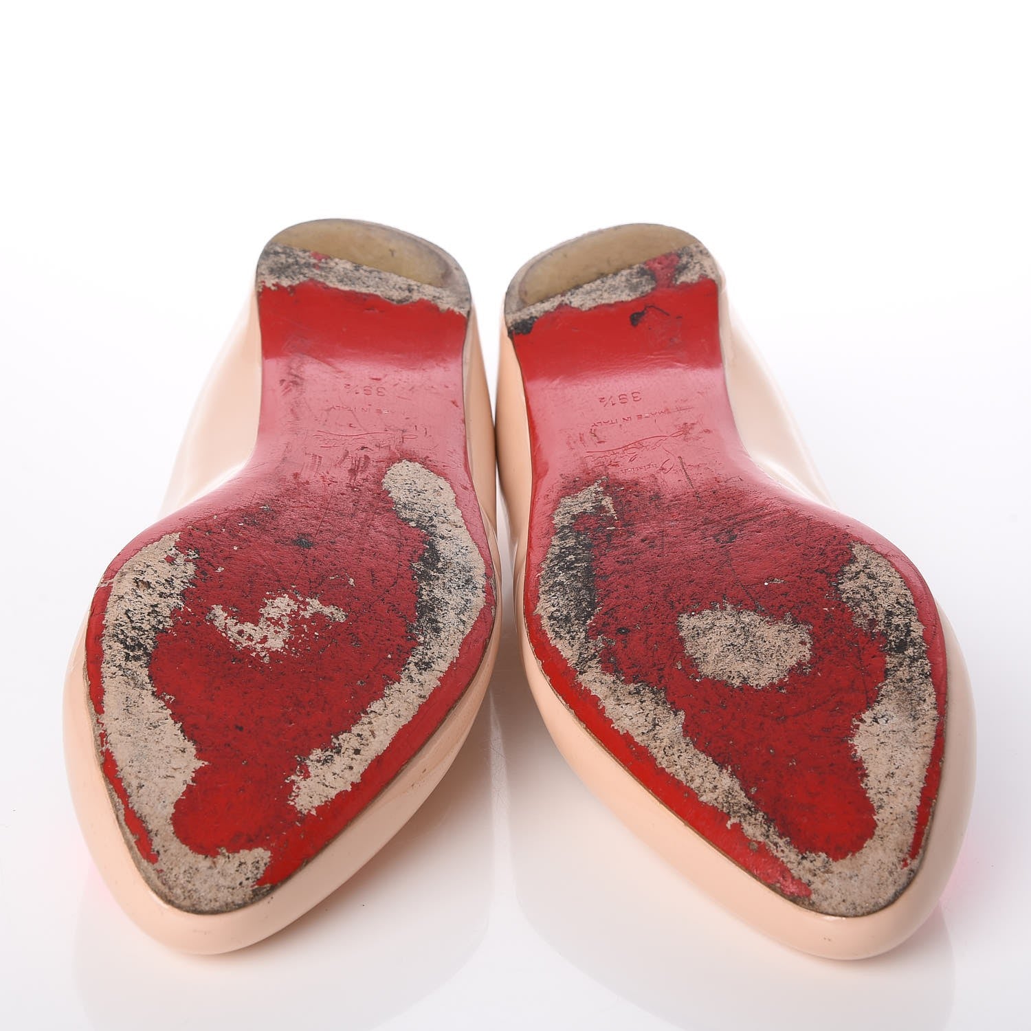 Christian Louboutin Patent Doracora Flats 39.5 Ballerina Shocking Pink 7 of 9