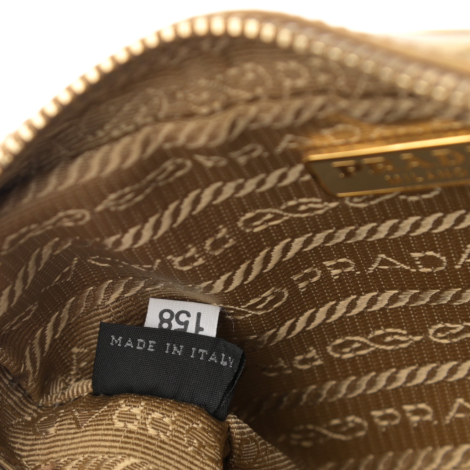 Prada Metallic Vitello Mini Top Handle Crossbody Bag Platino 6 of 9