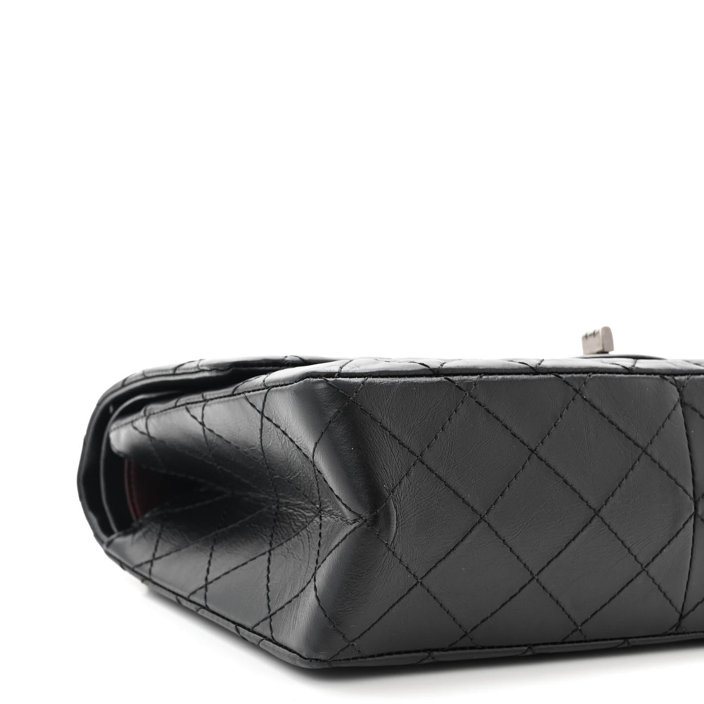 Aged Calfskin Quilted 2.55 Reissue 226 Flap Black