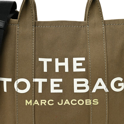 Marc Jacobs Cotton Canvas Medium The Traveler Tote Bag Slate Green 7 of 11