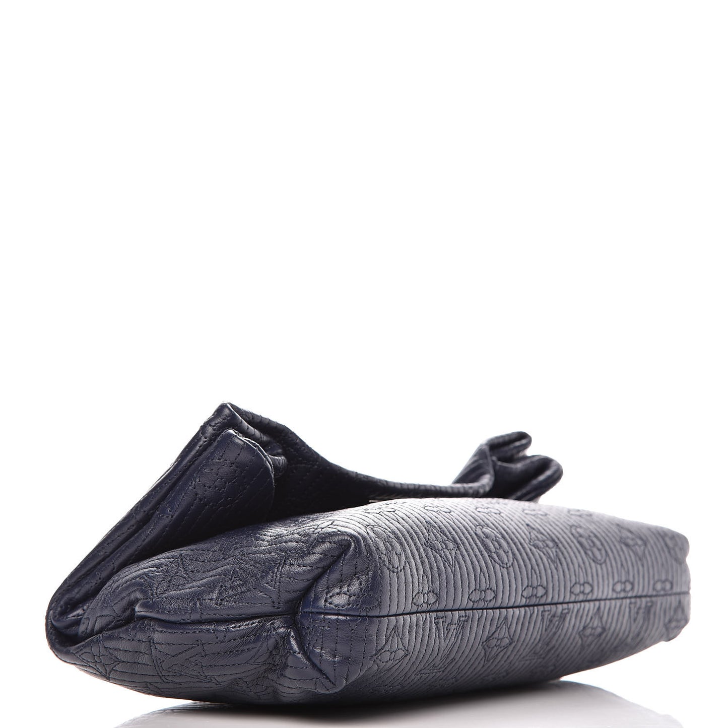 Calfskin Quilted Monogram Altair Clutch Navy