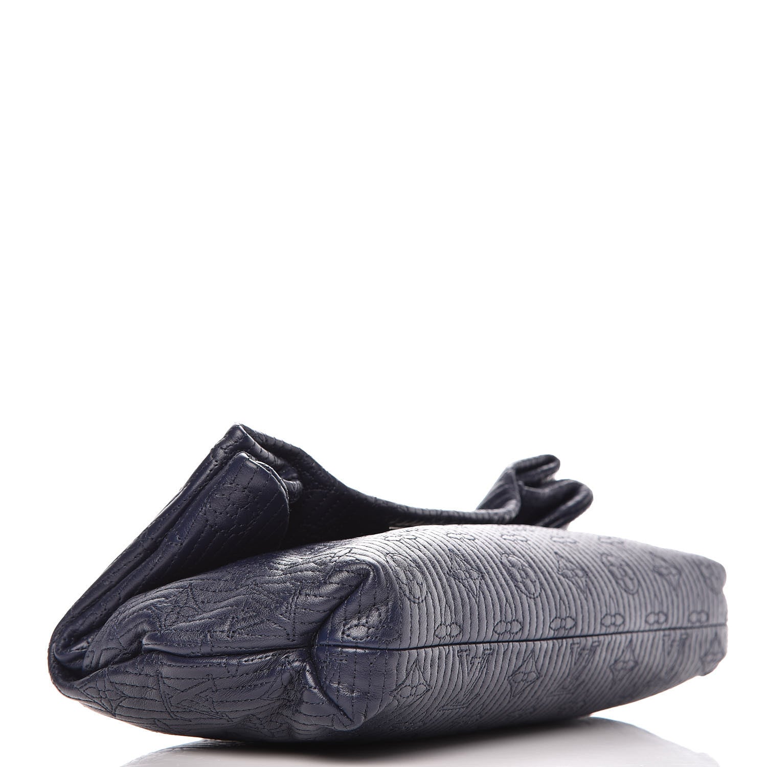 Louis Vuitton Calfskin Quilted Monogram Altair Clutch Navy 4 of 9