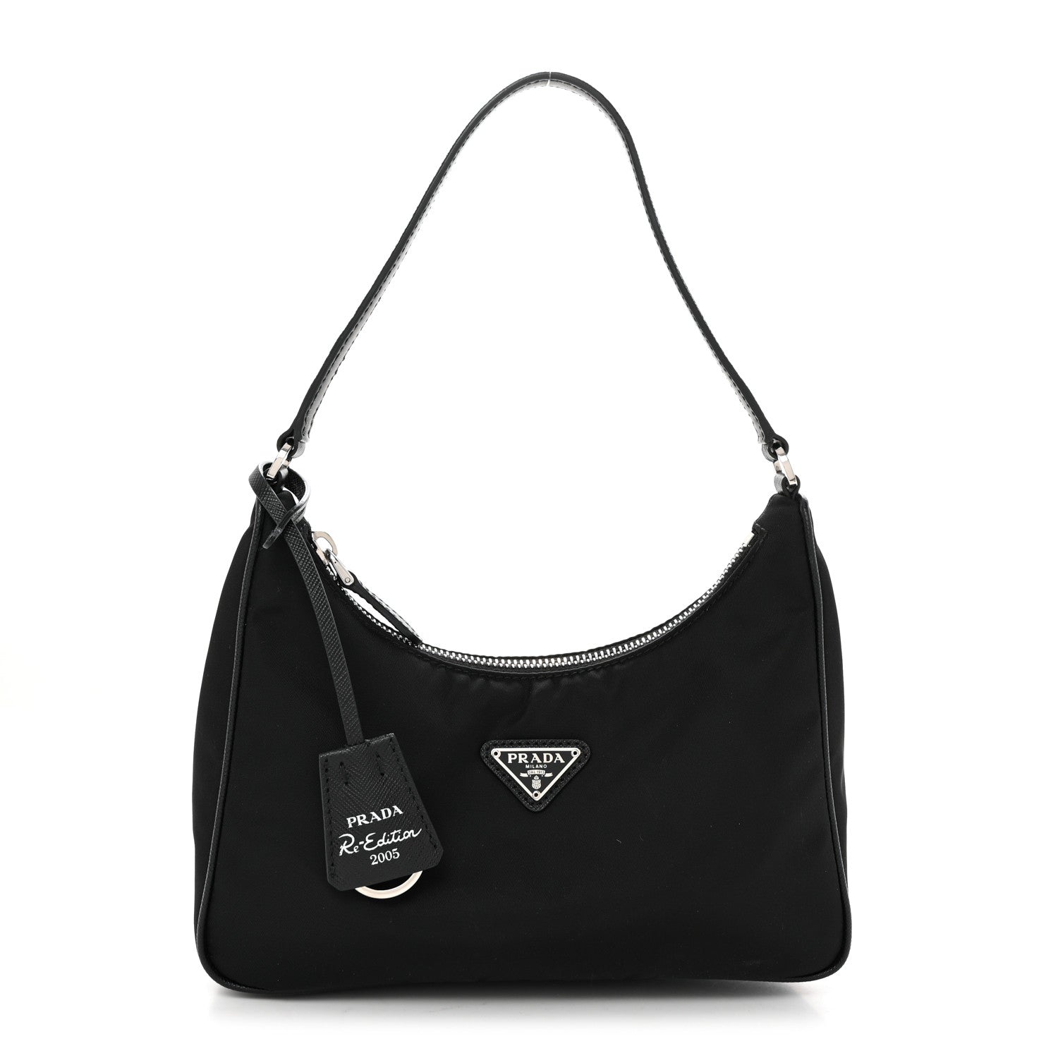 Prada Tessuto Nylon Saffiano Mini Re-Edition 2005 Bag Black 1 of 10