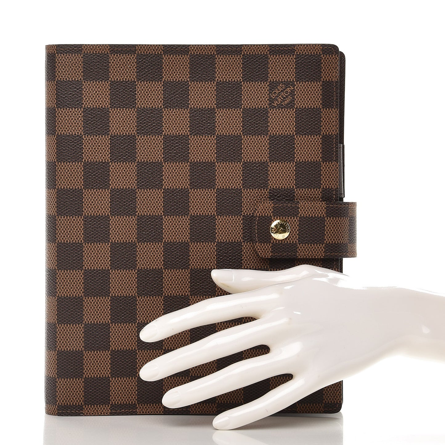 Damier Ebene Large Ring Agenda Cover