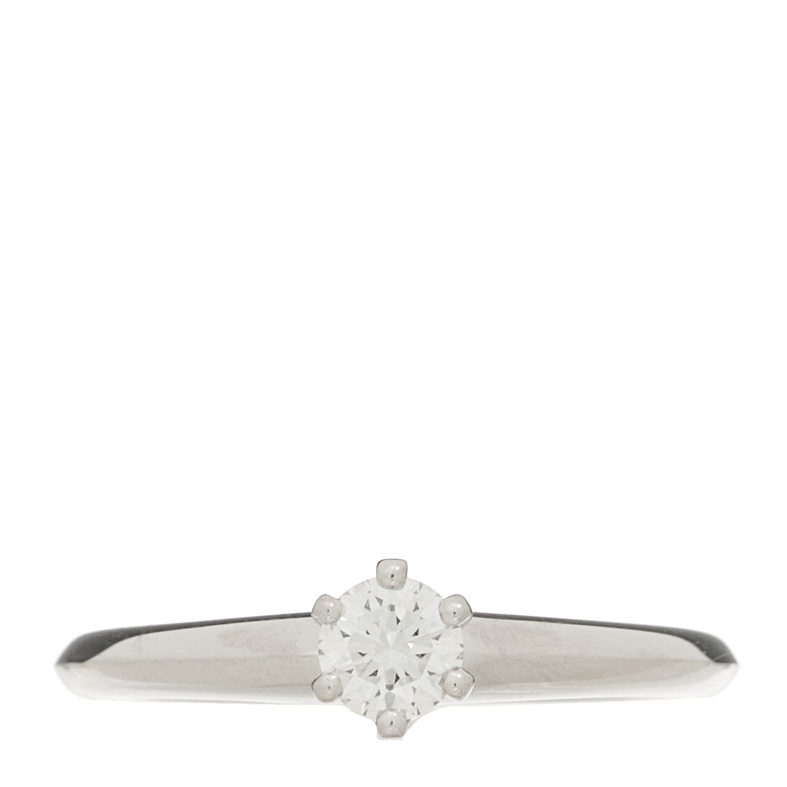 Tiffany Platinum Diamond .24ct Solitaire Engagement Ring 49 5 1 of 7