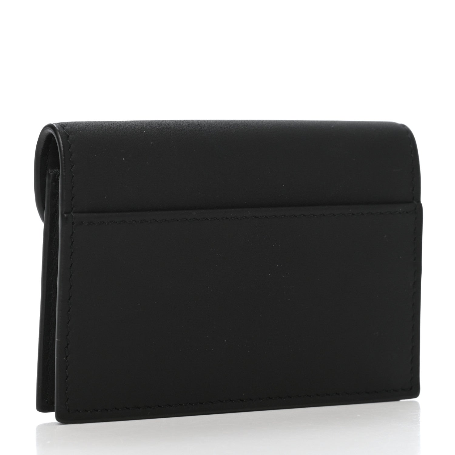 Christian Dior Ultra Matte Calfskin Saddle Card Holder Black 3 of 8