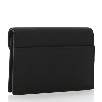 Christian Dior Ultra Matte Calfskin Saddle Card Holder Black 3 of 8