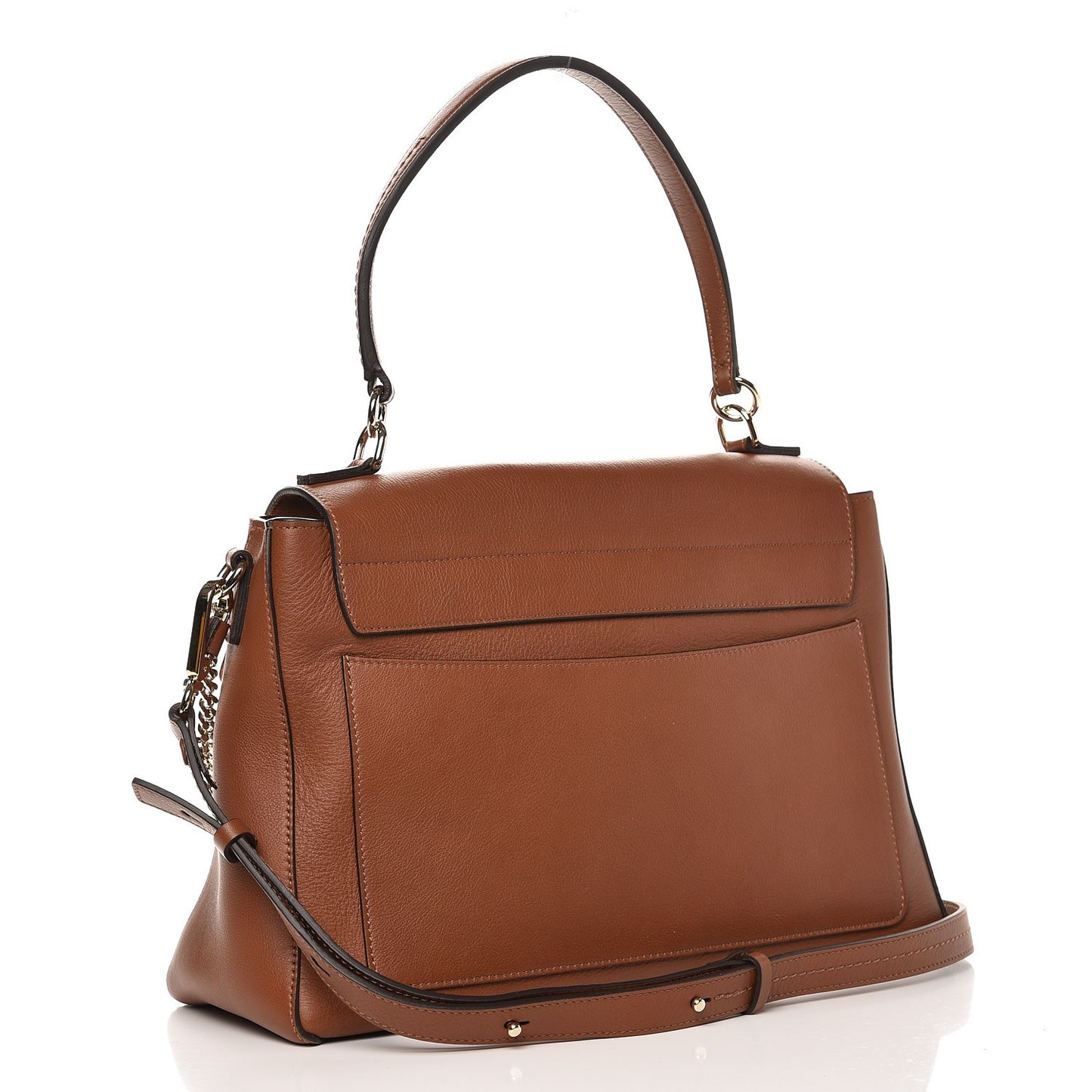 Calfskin Medium Faye Day Shoulder Bag Caramel