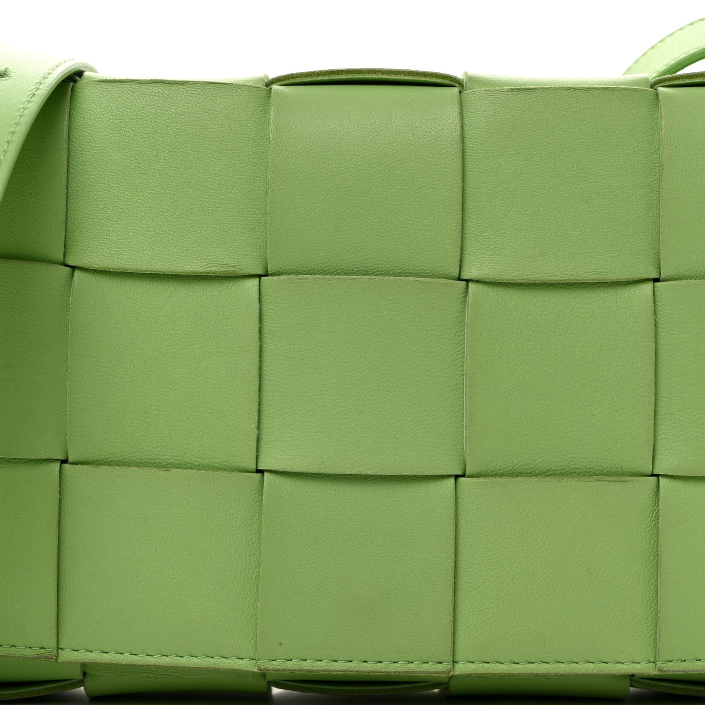 Lambskin Maxi Intrecciato Cassette Crossbody Bag Pistachio