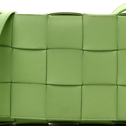 Bottega Veneta Lambskin Maxi Intrecciato Cassette Crossbody Bag Pistachio 8 of 10