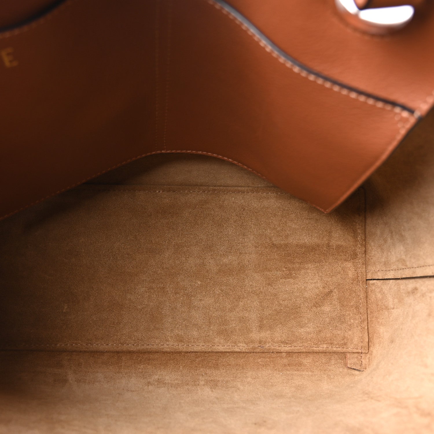 Loewe Smooth Calfskin Small Anagram Tote Tan 5 of 9