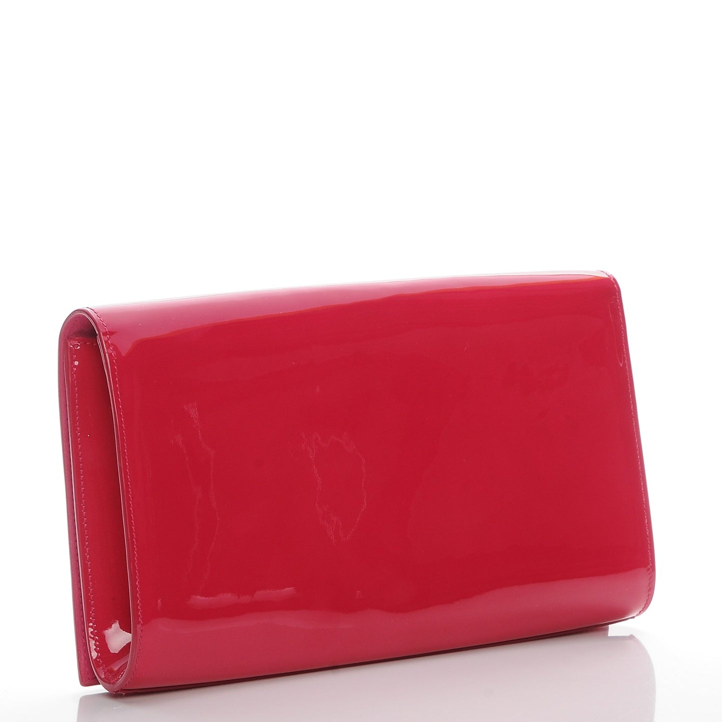 Patent Monogram Large Belle De Jour Clutch Fuchsia
