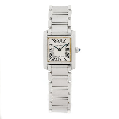 Cartier Stainless Steel 20mm Tank Francaise Quartz Watch 1 of 4
