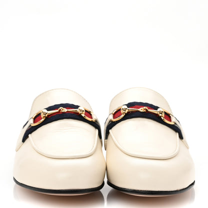 Gucci Malaga Kid Web Womens Princetown Slippers 35 Mystic White 3 of 10