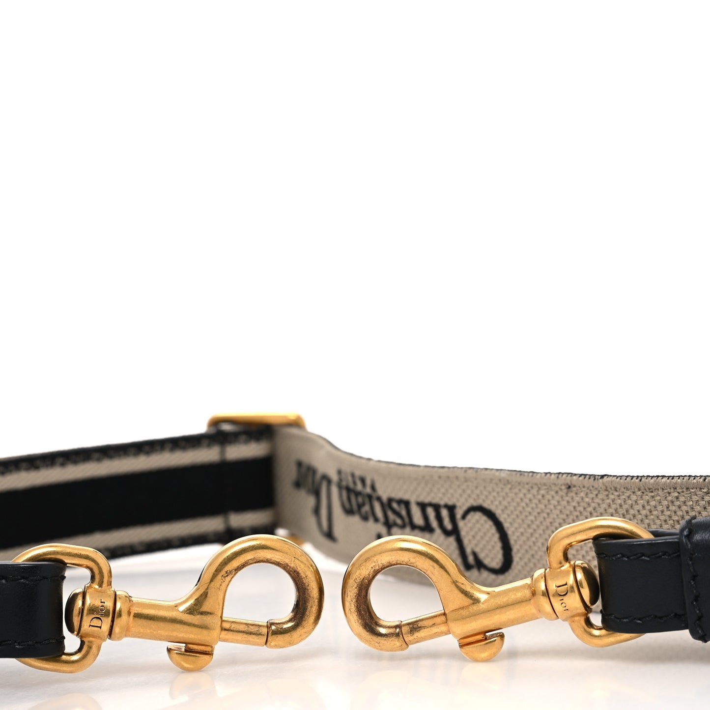 Canvas Embroidered Shoulder Strap Blue