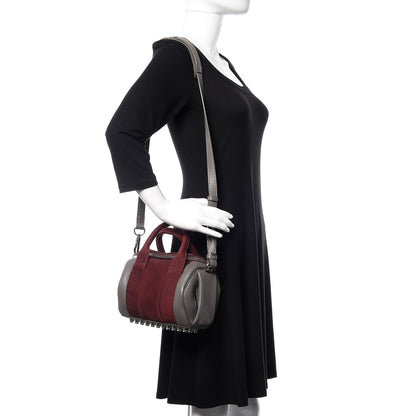 Alexander Wang Nubuck Soft Pebbled Calfskin Mini Rockie Beet Stone Rhodium Hardware 3 of 12