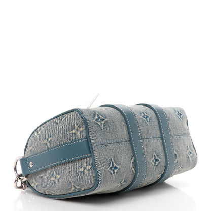 Louis Vuitton Monogram Washed Denim Keepall Bandouliere 25 4 of 11
