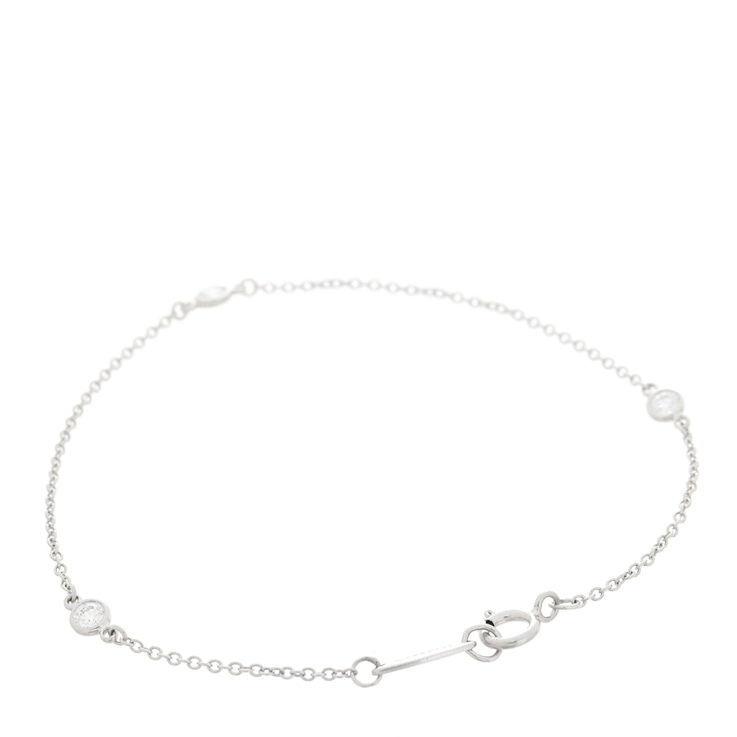 Platinum Diamond .15ctw Elsa Peretti Diamonds by the Yard Station Bracelet