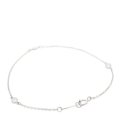 Tiffany Platinum Diamond .15ctw Elsa Peretti Diamonds by the Yard Station Bracelet 2 of 5