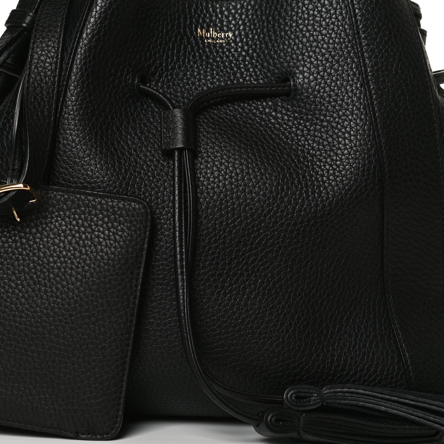 Heavy Grain Calfskin Small Millie Tote Black