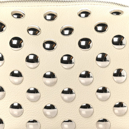 Khaite Pebbled Sport Calfskin Studded Small Elena White 7 of 9
