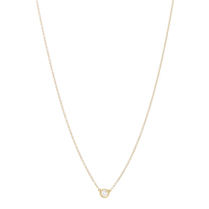 Tiffany 18K Yellow Gold Diamond .27ct Elsa Peretti Diamonds by the Yard Pendant Necklace 1 of 5