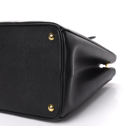 Prada Saffiano Medium Galleria Double Zip Tote Black 8 of 12