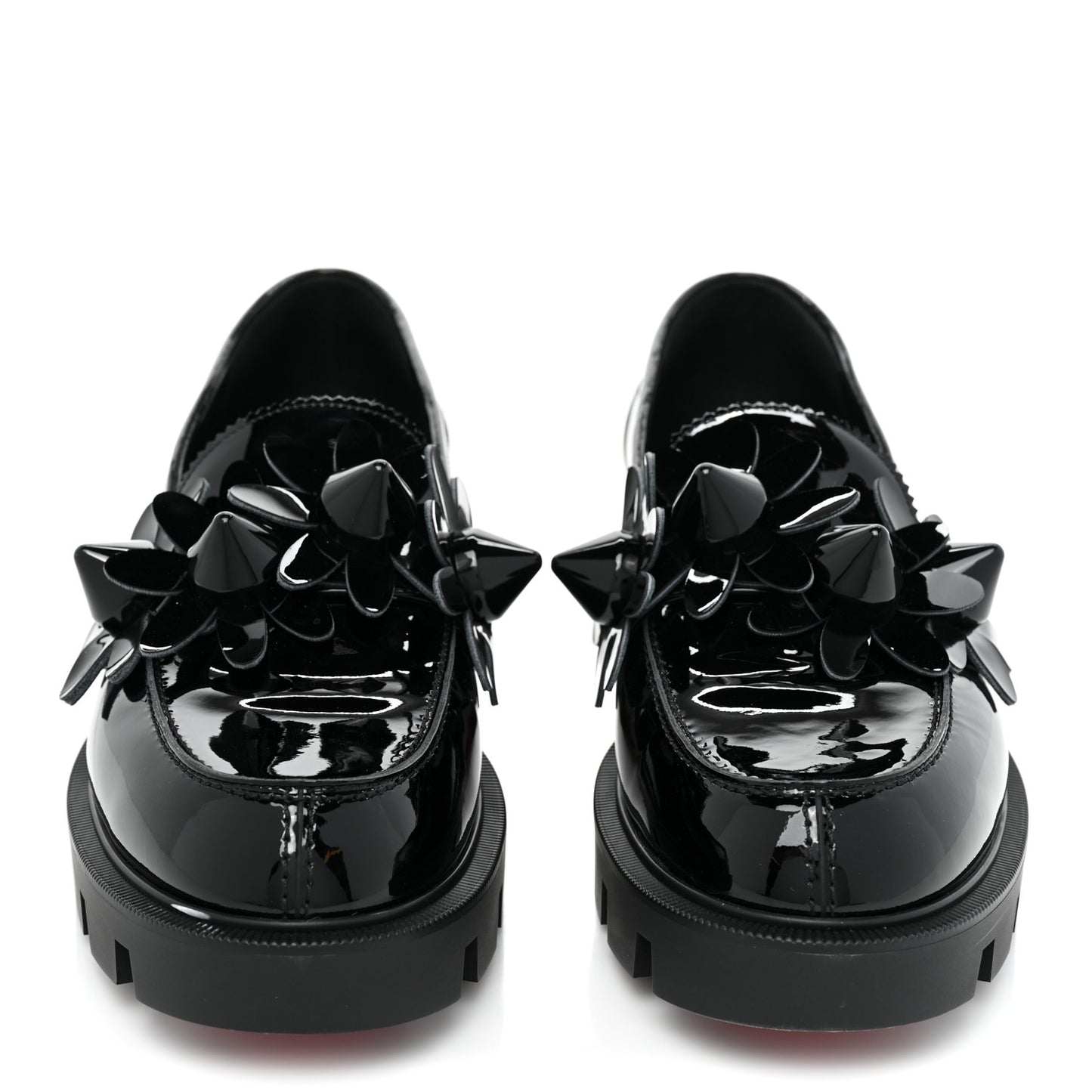 Patent Daisy Loafers 38.5 Black