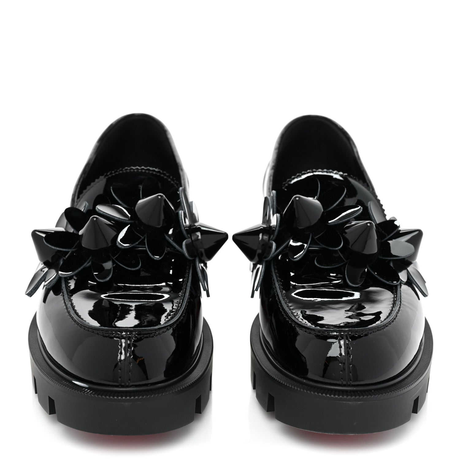 Christian Louboutin Patent Daisy Loafers 38.5 Black 2 of 9