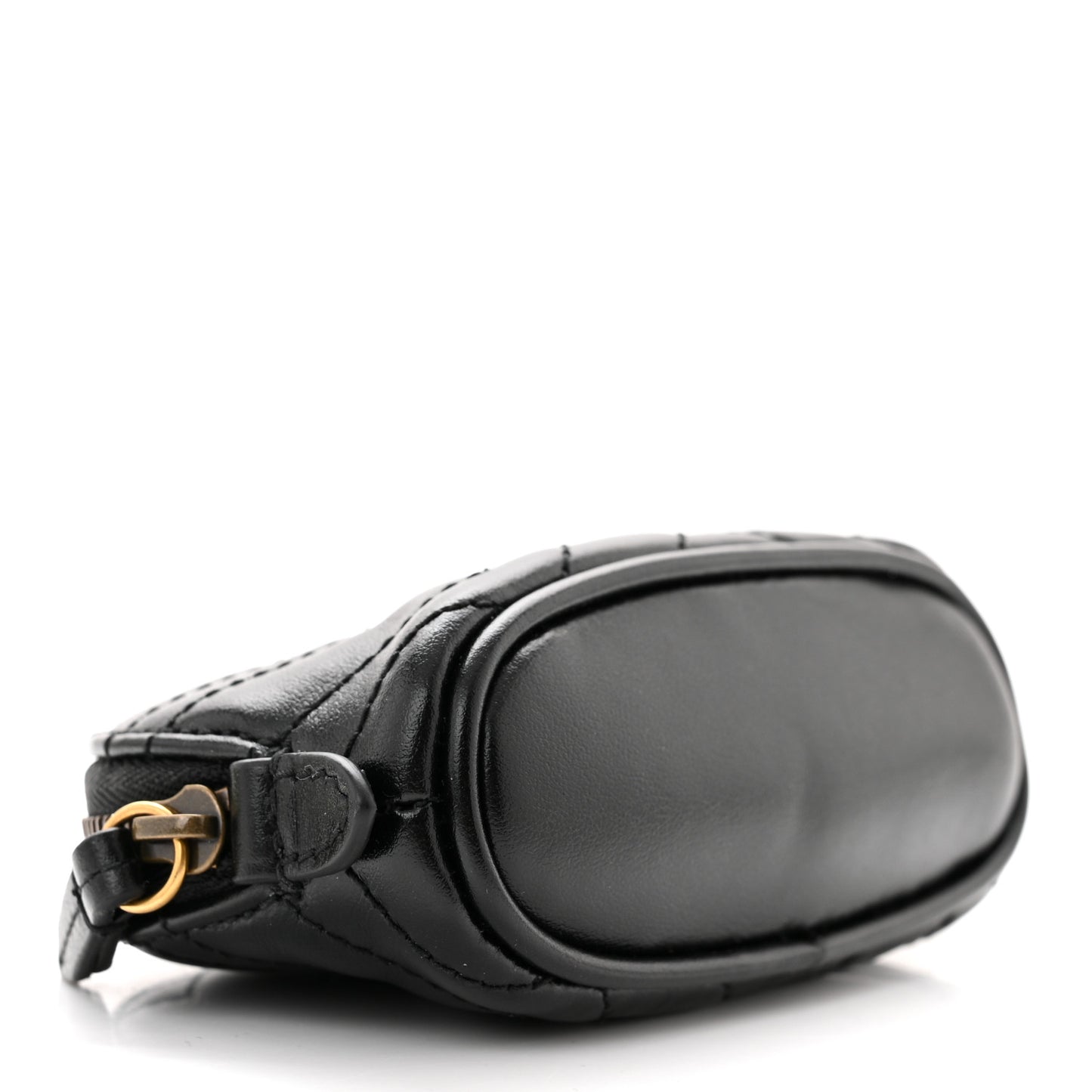 Calfskin Matelasse GG Marmont Key Pouch Black